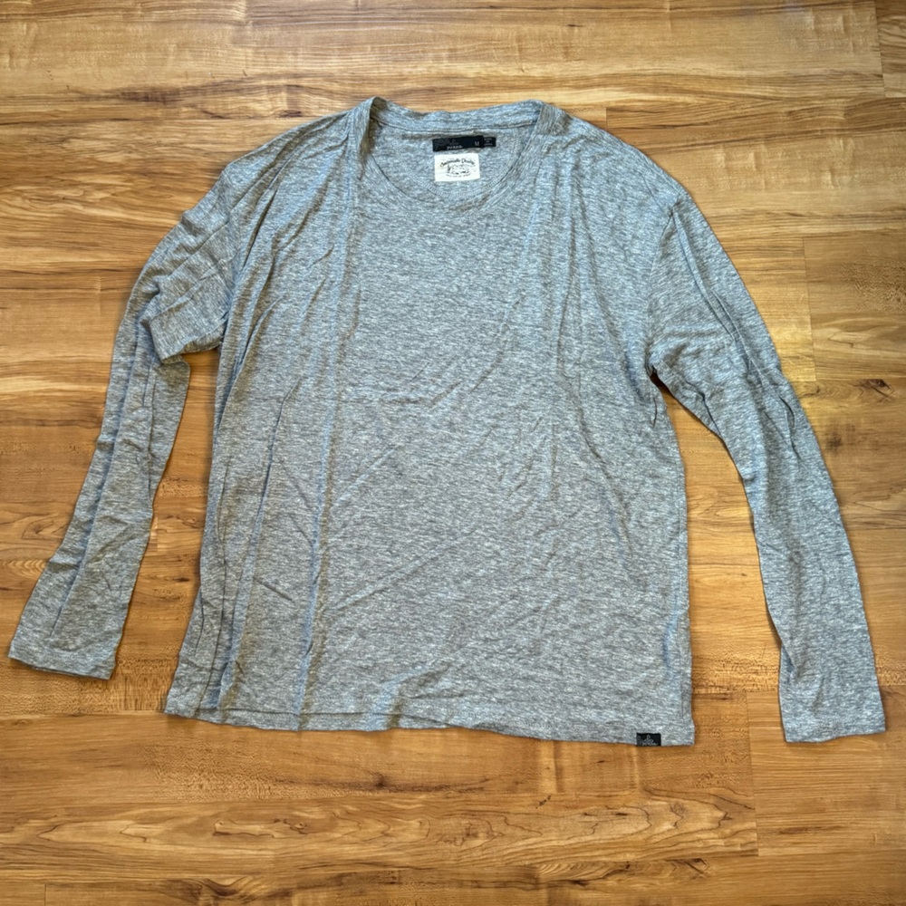 Prana Cozy Up Long Sleeve Tee - Heather Grey